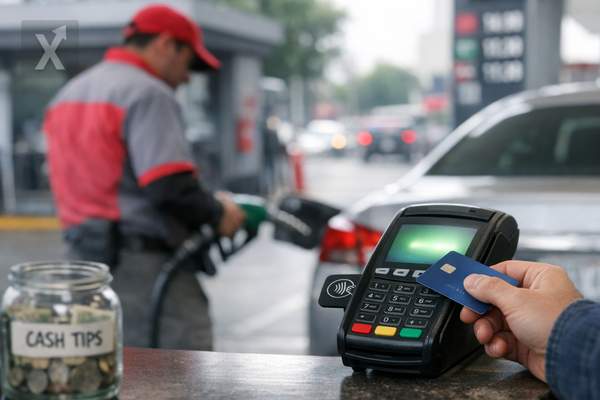 Card payments at gas stat